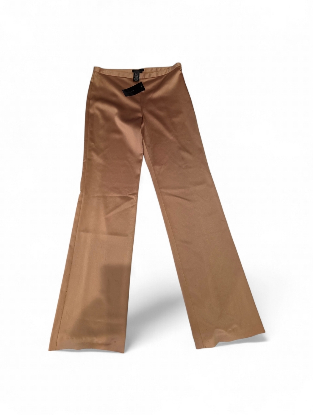 BCBG maxazria Going Out Satin-Like Wide Leg Pants in Camel Size 4 NwT